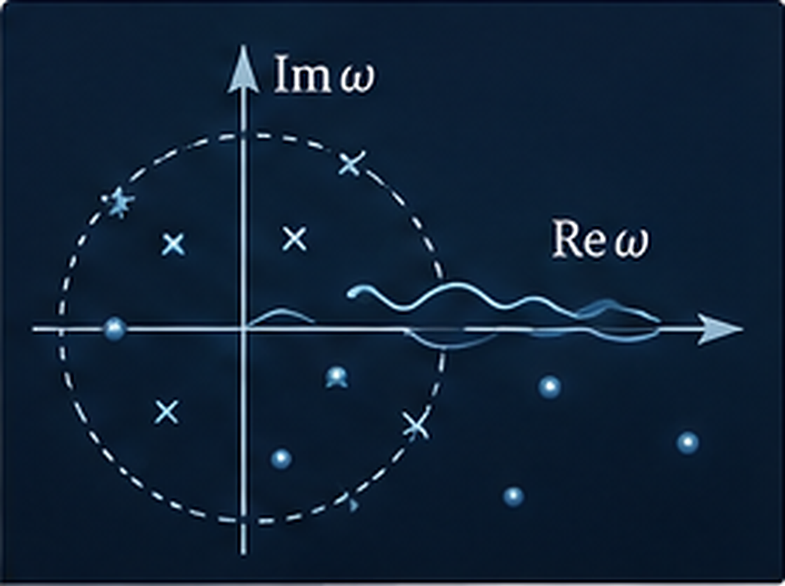 Illustration for Analytic structure and the limits of hydrodynamics
